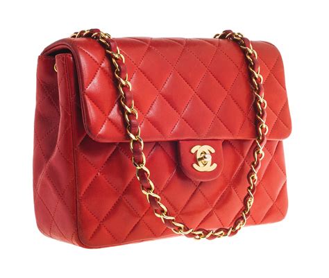 classic red chanel bag|vintage chanel bag red.